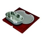 Apell RE601KITW Regola 不鏽鋼昇盤+高度可調式水槽龍頭+白色玻璃罩+木質砧板