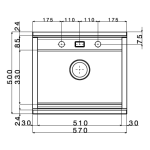 Apell RE601KITW Regola 不鏽鋼昇盤+高度可調式水槽龍頭+白色玻璃罩+木質砧板