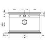 Apell RE791KITW Regola 不鏽鋼昇盤+高度可調式水槽龍頭+白色玻璃罩+木質砧板