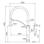 Apell AP9030CR 廚房用伸縮式噴頭龍頭