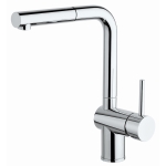 Crolla 6977 CR 廚房高身冷熱水龍頭連可動式花灑 (鍍鉻)