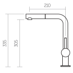 Innova Sena03 單桿昇盤龍頭 (灰色)