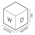 Elletipi Metropolis 6045 底座式垃圾桶