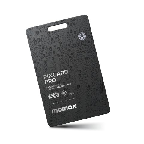 Momax BR9D PinCard Pro 可充電全球定位器 (黑色)