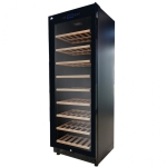 Acalava ALWC-107PW 107瓶 櫸木架特凍恆溫壓縮帶風冷觸摸屏LCD顯示雙層中空透明玻璃門酒櫃