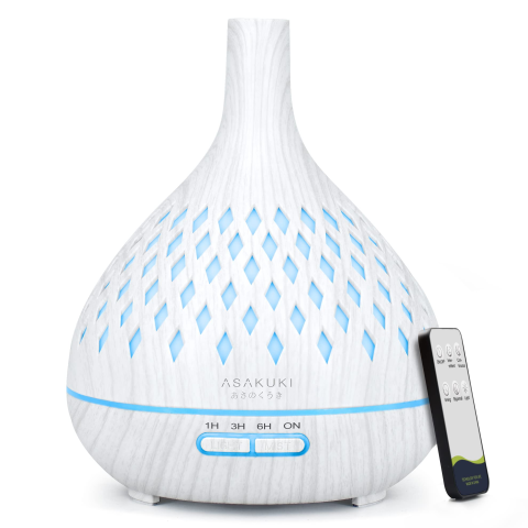 Asakuki AAD1LK4RWW1HK00 Openwork 精油香薰器 (珍珠白)