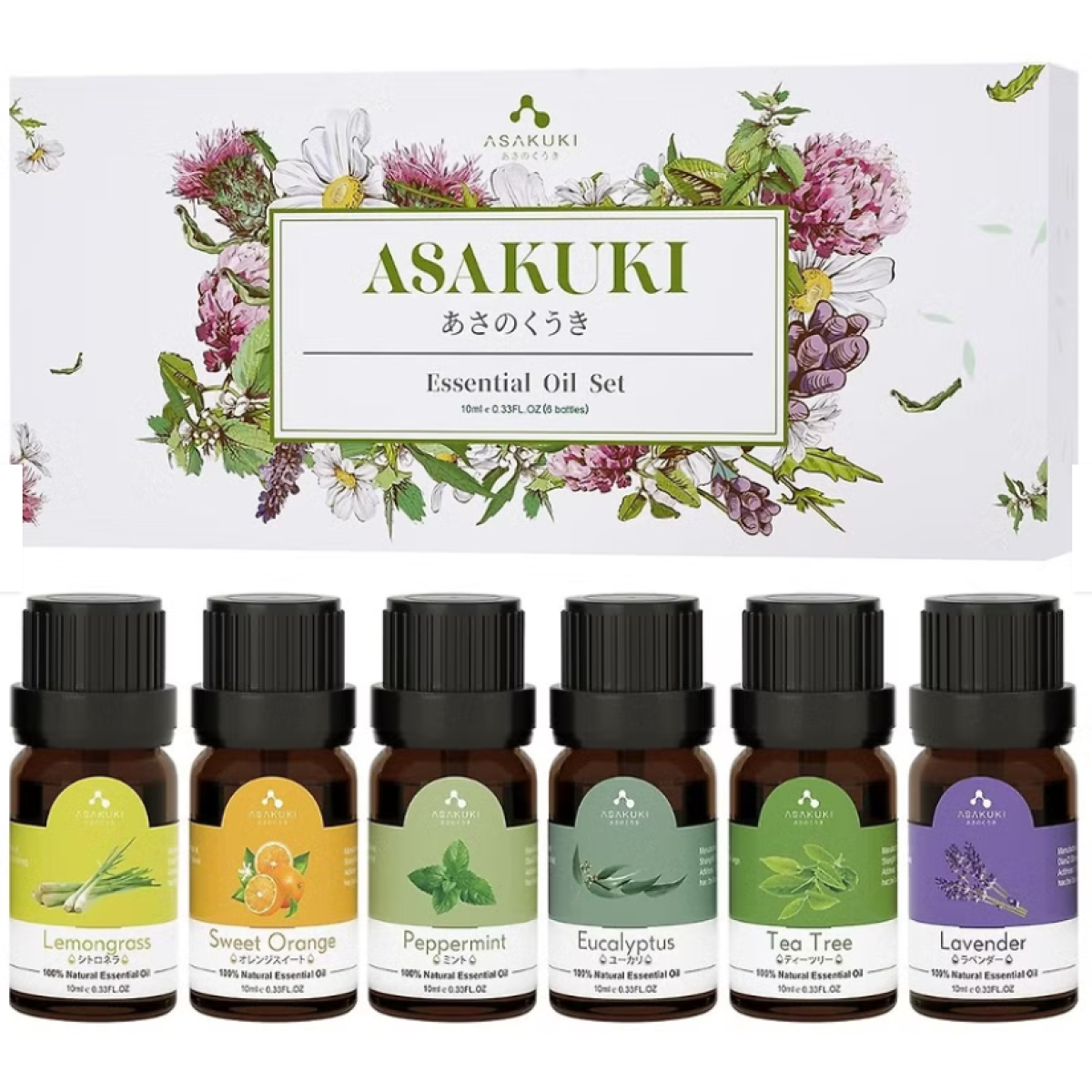 Asakuki AT2O06D0103HK00 TOP 6 植物香薰精油套裝 Asakuki AT2O06D0103HK00 TOP 6 植物香薰精油套裝