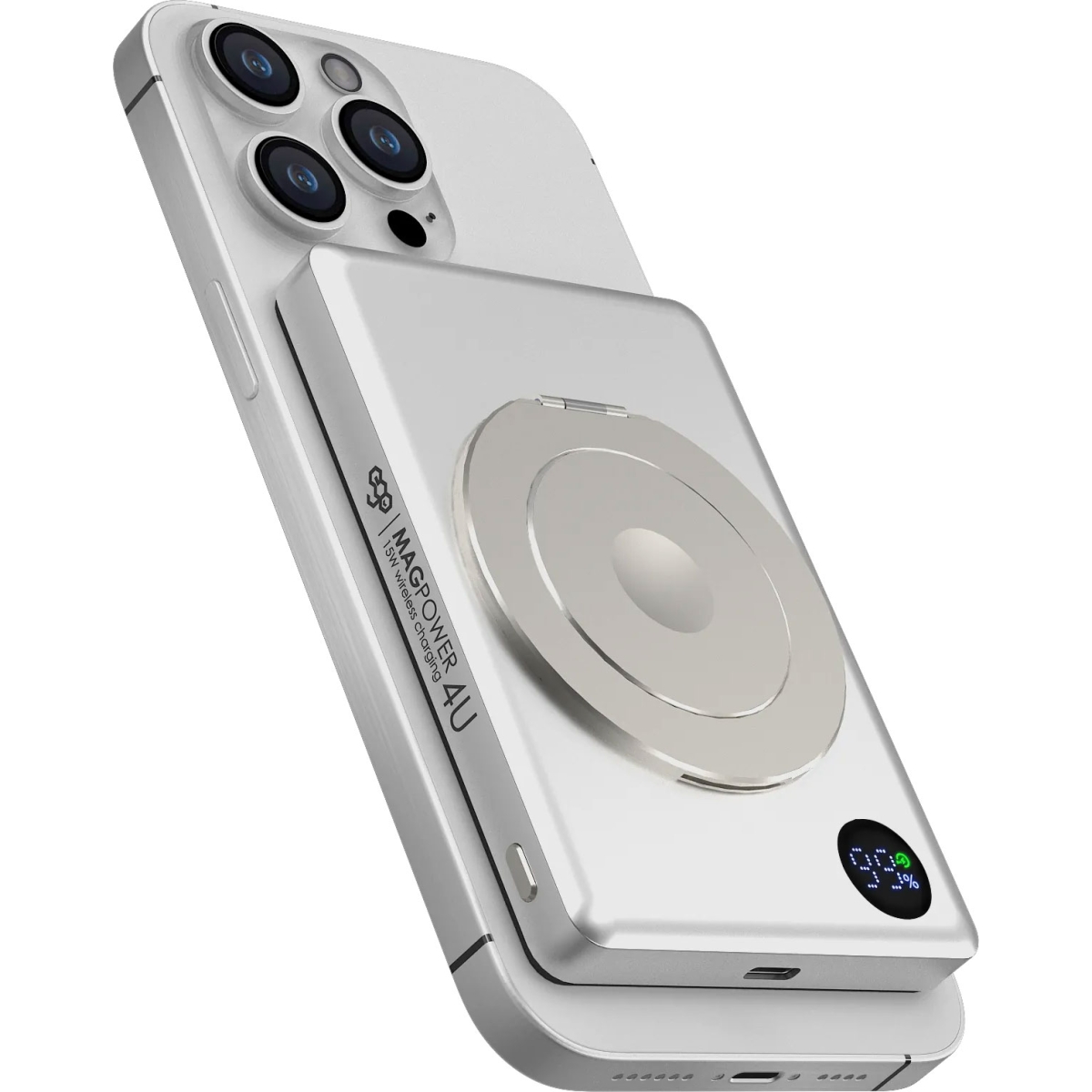 EGO Magpower Gen.4U 10000mAh Magsafe 移動電源 (絕對白原鈦) EGO Magpower Gen.4U 10000mAh Magsafe 移動電源 (絕對白原鈦)