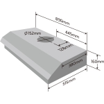 Athens 金雅典 GH-368IEC 89厘米 870m³/h 電熱除油 易拆式抽油煙機