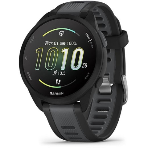Garmin 010-02863-AC Forerunner 165 GPS 智慧心率進階跑錶 (無畏黑)