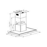 Cristal 尼斯 C7008EB-1 70厘米 1000m3/hr 煙導式抽油煙機