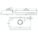 Nutzen 樂斯 NRH-20S 71厘米 1000m³/h 體感雙摩打電子加熱除油抽油煙機 (活性炭)