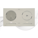 Nutzen 樂斯 NCIH-28D 71厘米 2800W 嵌入式 輕觸雙頭電磁電陶爐 (香檳銀)