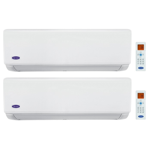 Carrier 開利 1.0匹+1.0匹 一拖二 變頻淨冷型 多聯式掛牆分體冷氣機 (42KHG009DSM+42KHG009DSM/38KUS018DS2)
