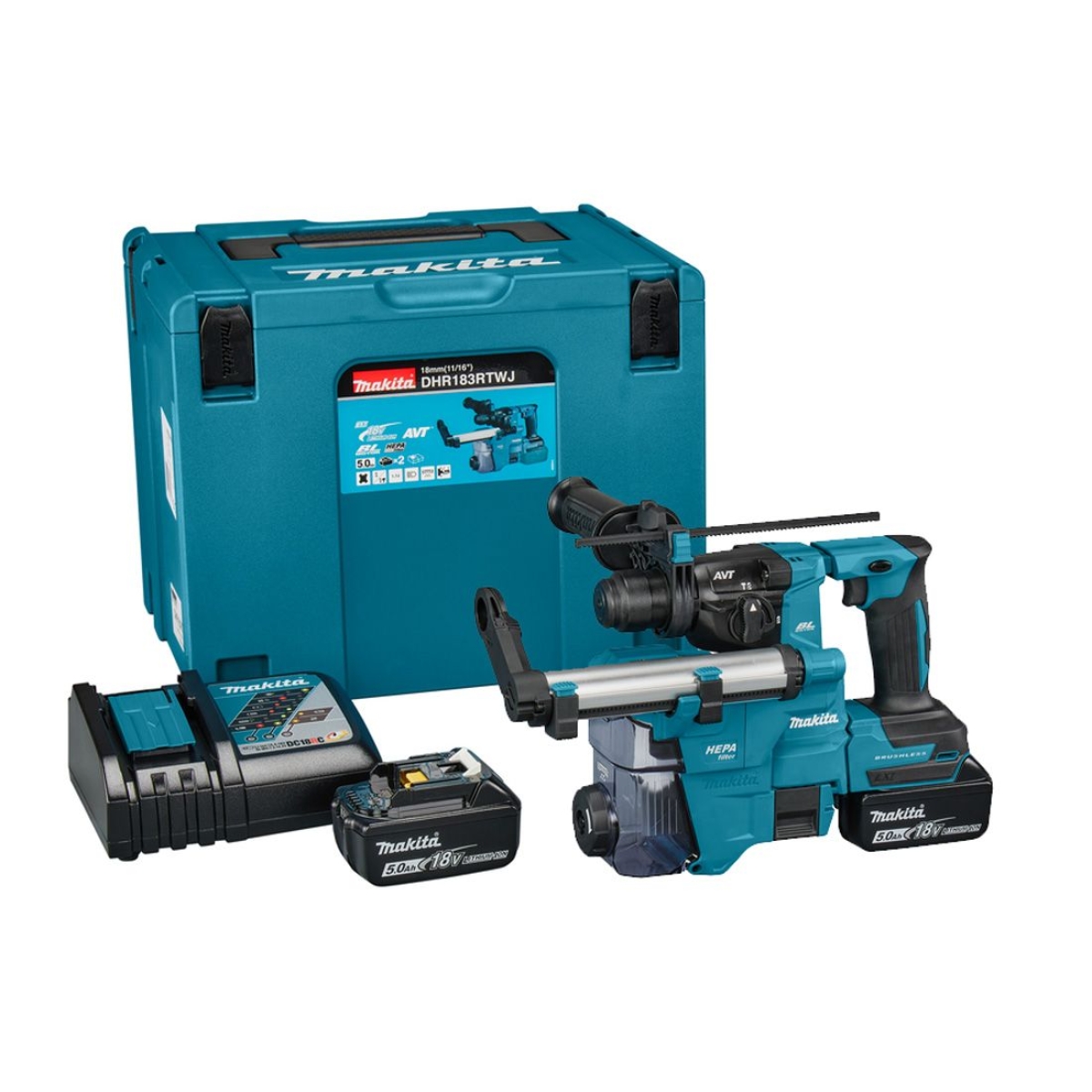 Makita DHR183RTWJ 充電式電錘套裝 Makita DHR183RTWJ 充電式電錘套裝