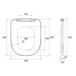 Kohler K-76417K-0 MODERN LIFE 緩降廁板