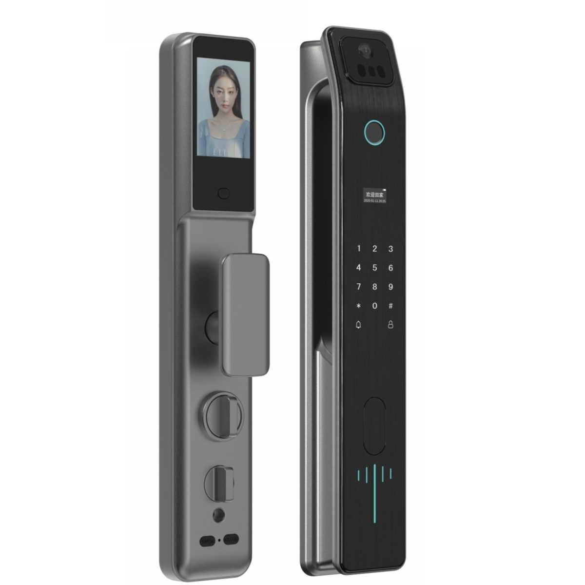 Hyundai 現代 HY-SLA808 人面識別 WiFi 視頻門鈴智能電子門鎖