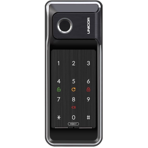 Unicor UNC-R500FBK 指紋電子門附加電子門鎖 (黑色)