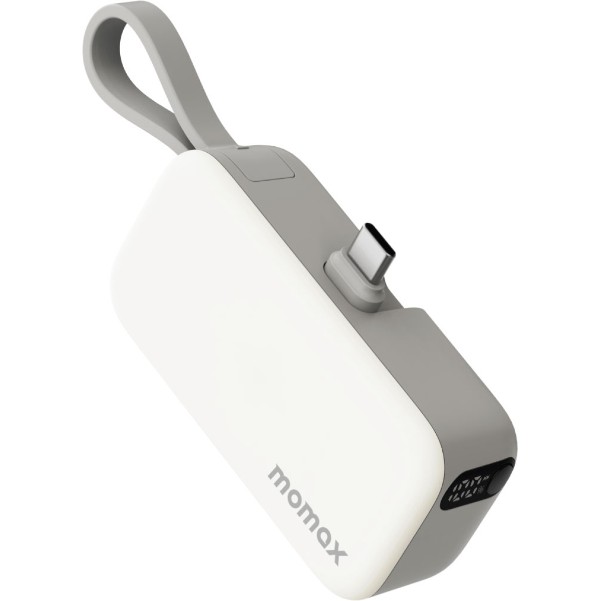 Momax IP130W 5000mAh 1-Power Mini 内置可折叠USB-C移動電源 (白色) (已獲CCC認證)