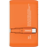 Momax UA20UKM 1-World+ 25W 3-插口 內建 USB-C 充電線 + AC 旅行充電插座 (橙色)