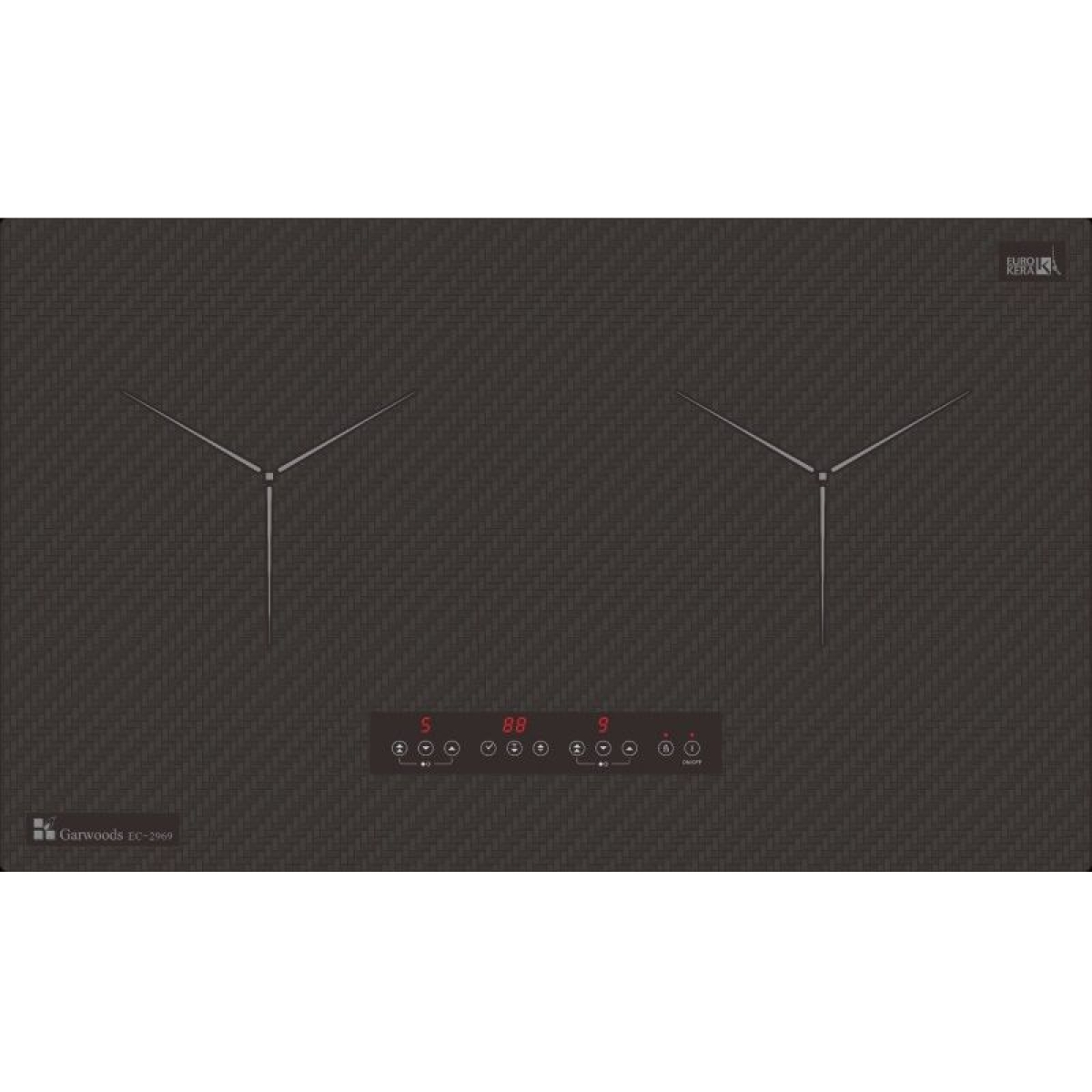Garwoods 英國樂思 EC-2969 75厘米 嵌入式雙頭電磁爐