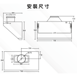 Nutzen 樂斯 NRHN-400 70厘米 960m³/h 體感電動開合式雙摩打電熱除油 傾斜式抽油煙機