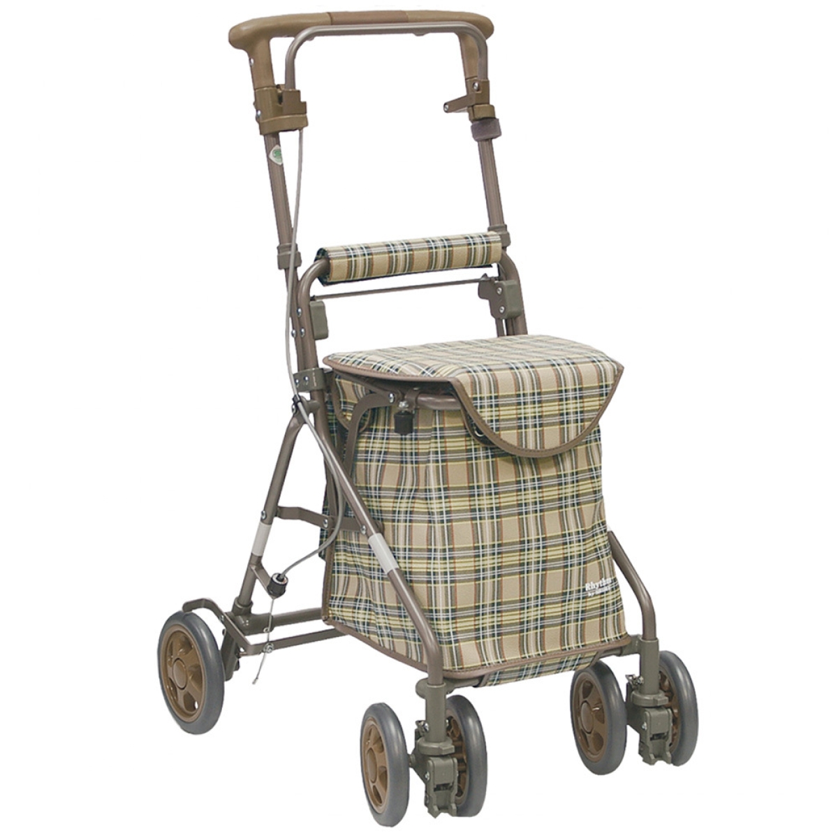Rythm RWC SHIM-0003 摺合式助行車 (淺啡色格仔) Rythm RWC SHIM-0003 摺合式助行車 (淺啡色格仔)