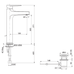 Kohler K-74026K-4-CP Taut™ 高身單把手面盆龍頭 (拋光鍍鉻)