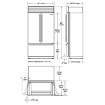 Sub-Zero ICBCL4250UFDID/S/T 764公升 法式及多門式雪櫃帶飲水機 (Tubular把手)