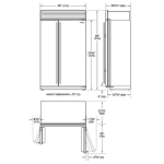 Sub-Zero ICBCL4850SID/S/T 890公升 對門式雪櫃帶製冰飲水機 (Tubular把手)