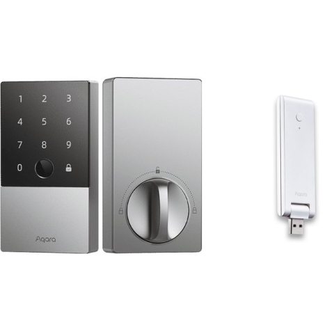 Aqara DL-D01D U100 智能輔助電子門鎖 連E1套裝 (銀色)