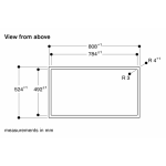 Gaggenau 80厘米 400 Series Vario Flex 嵌入式四頭感應電磁爐 配不鏽鋼旋鈕 (VI482115+CKI440010)