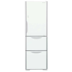 Hitachi 日立 HR3N6404DA-GPW 329公升 三門雪櫃 (白色玻璃) (右門鉸) (包拆箱埋位)