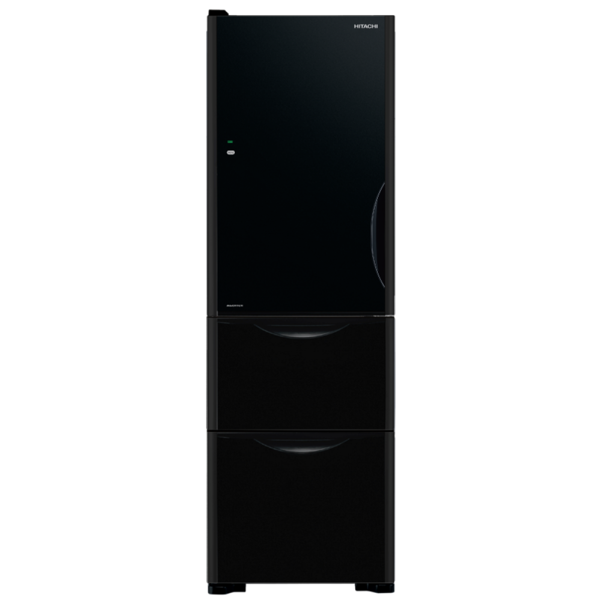 Hitachi 日立 HR3N5342DAL-GBK 269公升 三門雪櫃 (黑影玻璃) (左門鉸) (包拆箱埋位)