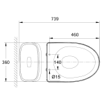 INAX AC-1052VN 一體式馬桶 (不包含風琴喉)