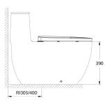 INAX AC-1052VN 一體式馬桶 (不包含風琴喉)