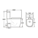 Richford RW103 二合一 體座廁連洗手盆 (不包含風琴喉, 水龍頭及花灑)