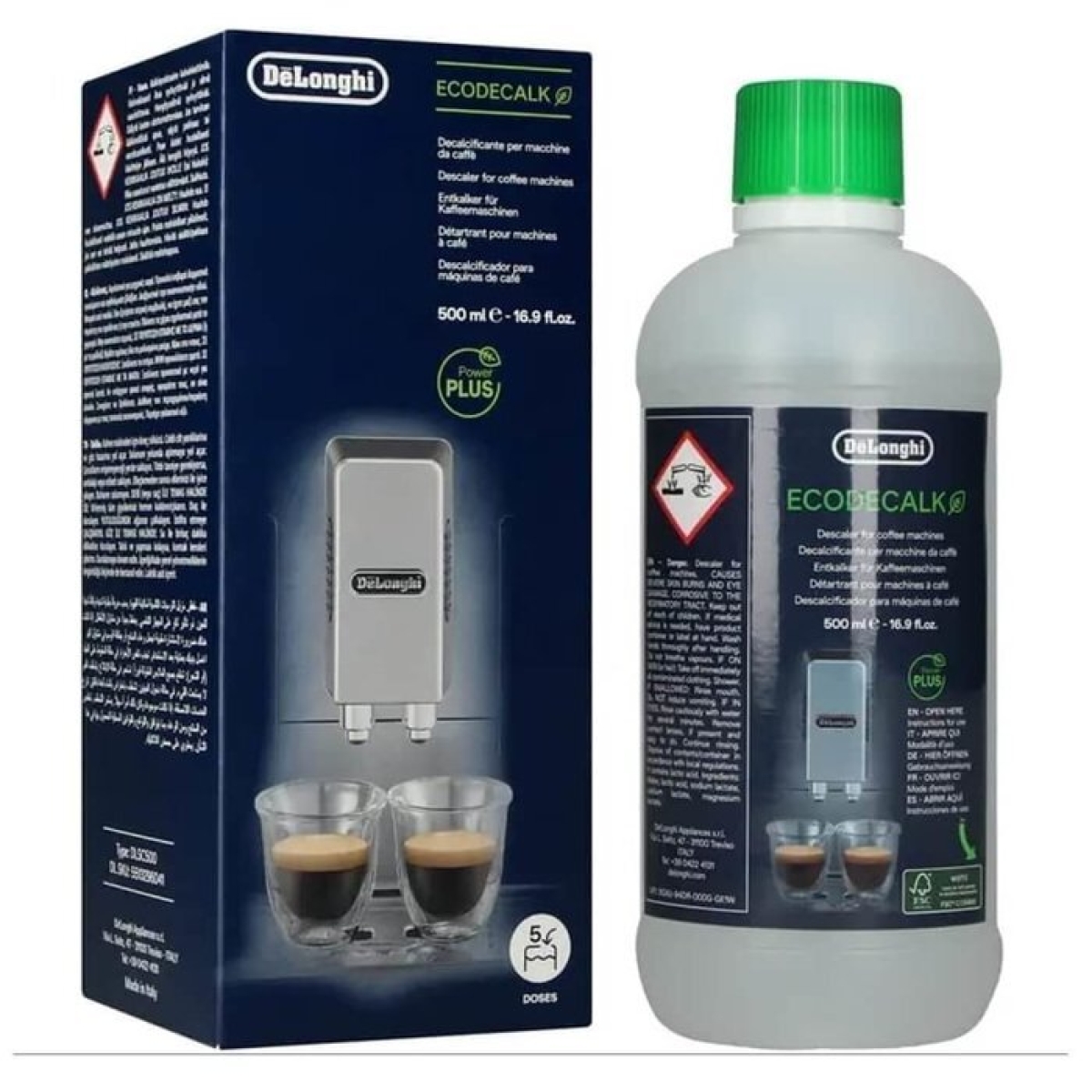 DeLonghi DLSC500 EcoDecalk 500ml 咖啡機清潔液除鈣劑