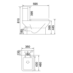 Richford R506 相連式高咀座廁 連緩衝降板  (不包含風琴喉)