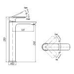 Richford RF1601HL 高身洗手盆龍頭