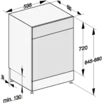 Miele G 7110 C SC 12套標準餐具 AutoDos 獨立式洗碗碟機