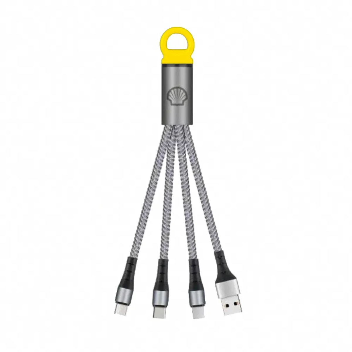 Shell 蜆殼 CB-MTF03 迷你一出三充電線