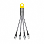 Shell 蜆殼 CB-MTF03 迷你一出三充電線