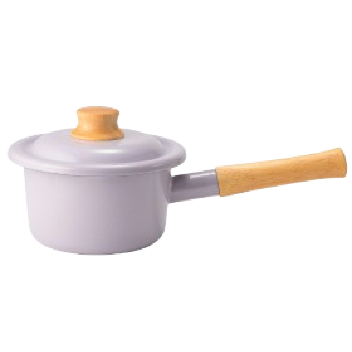 Fujihoro COTTON PLUS 18cm 單柄附蓋琺瑯平底鍋 (千黛紫)