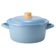 Fujihoro COTTON PLUS 20cm 雙耳附蓋琺瑯砂鍋 (幻影藍)