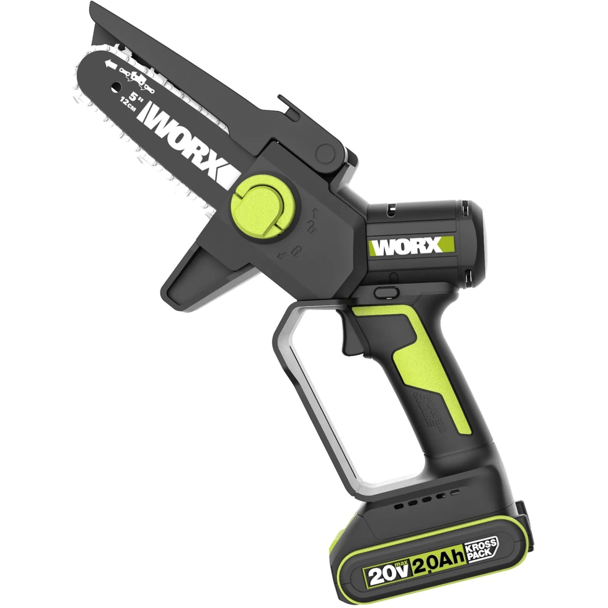 Worx 威克士 WD331 20V 無碳迷你手提式鏈鋸 (2.0Ah電池 ╳ 1 配2A充電器)