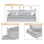 Ocean C3690S 不銹鋼 90厘米 隱藏嵌入式抽油煙機