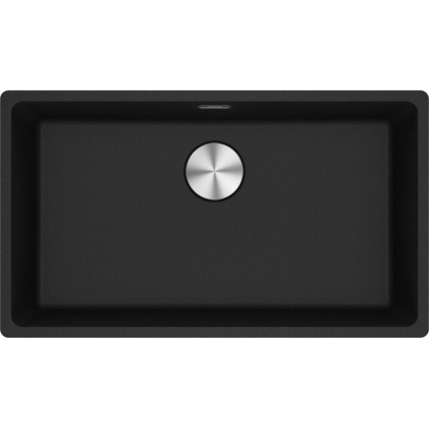 Franke MRG 610-72 Maris 花崗岩 單昇盆 (瑪瑙黑色) (114.0655.090)