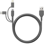 GP 超霸 GPACECY1N001 GP超霸1米3合1 USB-A至Lightning, USB-C & Micro-USB數據傳輸充電線CY1N