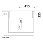 Blanco 527174 Subline 800-U 花崗岩廚用昇盤 (米雅白色 Soft White)
